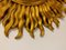Espejo Mid-Century en forma de sol dorado, Imagen 7