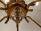 Lámpara de araña Mid-Century de cobre, años 50, Imagen 6
