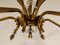 Lámpara de araña Mid-Century de cobre, años 50, Imagen 11