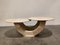 Vintage Two-Tier Travertine Coffee Table, 1970s 10