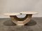 Vintage Two-Tier Travertine Coffee Table, 1970s, Image 10
