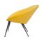 Fauteuils Mid-Century en Velours Jaune, Italie, 1950s, Set de 2 4