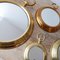 Mid-Century Italian Stopwatch Mirrors, Set of 8 4