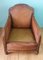 French Art Deco Leather Club Chair, 1930s, Image 11