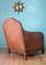 Club chair Art Déco in pelle, Francia, anni '30, Immagine 4