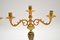 Candelabri antichi in onice e metallo dorato, set di 2, Immagine 4