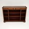 Antique Inlaid Mahogany Open Bookcase 2