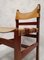 Brutalist Chairs in Elm & Leather, 1960s, Set of 4 8