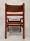 Brutalistische Stühle aus Ulmenholz & Leder, 1960er, 4er Set 7