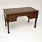 Antique Chippendale Style Mahogany Desk with Leather Top 2