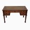 Antique Chippendale Style Mahogany Desk with Leather Top, Image 1