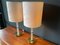 Hollywood Regency Table Lamps with Ice Glass Bases from Kaiser, Set of 2 2