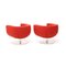 Tulip Armchairs in Red Fabric by Jeffrey Bernett for B&B Italia, 2000s, Set of 2 4