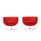 Tulip Armchairs in Red Fabric by Jeffrey Bernett for B&B Italia, 2000s, Set of 2 7