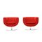 Tulip Armchairs in Red Fabric by Jeffrey Bernett for B&B Italia, 2000s, Set of 2, Image 7