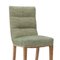 Chairs in Wood and Green Fabric, 1940s, Set of 8 9