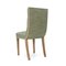 Chairs in Wood and Green Fabric, 1940s, Set of 8, Image 8