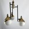 Mid-Century 3-Arm Chandelier in Brass from Stilnovo 12