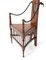 Englischer Jugendstil Arts & Crafts Sessel mit hoher Rückenlehne aus Eiche, 1900er 9