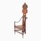 Englischer Jugendstil Arts & Crafts Sessel mit hoher Rückenlehne aus Eiche, 1900er 1