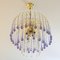 Vintage Murano Glass Teardrop Waterfall Chandelier 2