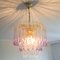 Vintage Murano Glass Teardrop Waterfall Chandelier, Image 6