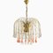 Vintage Murano Glass Teardrop Waterfall Ceiling Lamp, Image 1