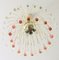 Vintage Murano Glass Teardrop Waterfall Ceiling Lamp, Image 6