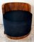 Austrian Art Deco Walnut and Velvet Cockpit Armchairs, Set of 2 9