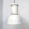 Industrielle italienische Mid-Century Deckenlampe aus weißem Metall von Fontana Arte, 1970er 5