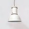 Mid-Century Italian Industrial White Metal Ceiling Lamp by Fontana Arte, 1970s 4