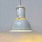 Mid-Century Italian Industrial White Metal Ceiling Lamp by Fontana Arte, 1970s 3
