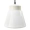 Vintage Industrial White Opaline Glass Pendant Lamp by Philips 1