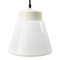 Vintage Industrial White Opaline Glass Pendant Lamp by Philips, Image 1