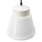 Vintage Industrial White Opaline Glass Pendant Lamp by Philips, Image 2