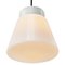 Vintage Industrial White Opaline Glass Pendant Lamp by Philips, Image 3