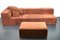 Vintage COR Trio Sofa Elements in Original Brown Velvet, 1970s 9