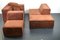 Vintage COR Trio Sofa Elements in Original Brown Velvet, 1970s 3