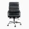 Mid-Century German Chrome & Leather EA219 Desk Chair by Charles & Ray Eames for Vitra 1