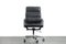 Sedia da scrivania EA219 Mid-Century in metallo cromato e pelle di Charles & Ray Eames per Vitra, Germania, Immagine 15