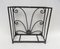 French Art Deco Umbrella Stand in Wrought Iron in the style of Edgar Brandt, Image 9