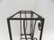 French Art Deco Umbrella Stand in Wrought Iron in the style of Edgar Brandt, Image 17