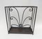 French Art Deco Umbrella Stand in Wrought Iron in the style of Edgar Brandt 5