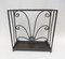French Art Deco Umbrella Stand in Wrought Iron in the style of Edgar Brandt, Image 5