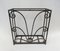 French Art Deco Umbrella Stand in Wrought Iron in the style of Edgar Brandt 6