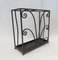 French Art Deco Umbrella Stand in Wrought Iron in the style of Edgar Brandt 2