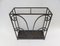 French Art Deco Umbrella Stand in Wrought Iron in the style of Edgar Brandt 3