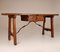 Large Spanish Renaissance Console Table or Sofa Table with Wrought Iron Stretcher, 17th Century 22