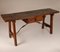 Large Spanish Renaissance Console Table or Sofa Table with Wrought Iron Stretcher, 17th Century 18