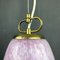 Mid-Century Pink Murano Glass Pendant Lamp by Veluce, Italy, 1970s 6